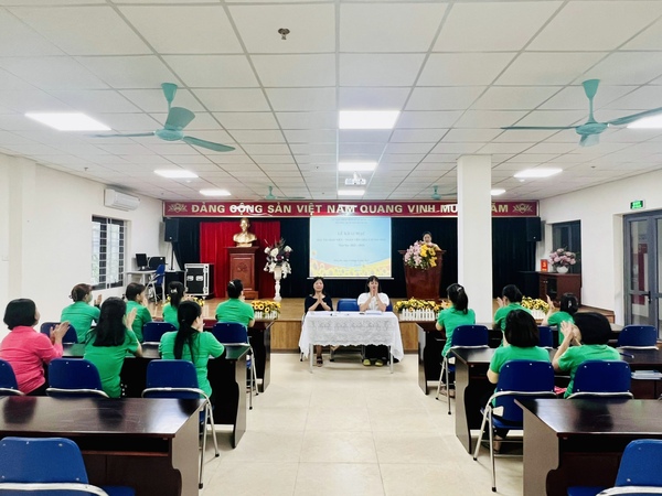 TRƯỜNG MẦM NON ĐỐNG ĐA TỔ CHỨC KHAI MẠC HỘI THI GIÁO VIÊN NHÂN VIÊN GIỎI CẤP TRƯỜNG NĂM HỌC 2023-2024