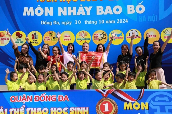 LỄ TUYÊN DƯƠNG VÀ TRAO THƯỞNG CHO CÁC BÉ THAM DỰ GIẢI THỂ THAO HỌC SINH QUẬN ĐỐNG ĐA NĂM HỌC 2024-2025